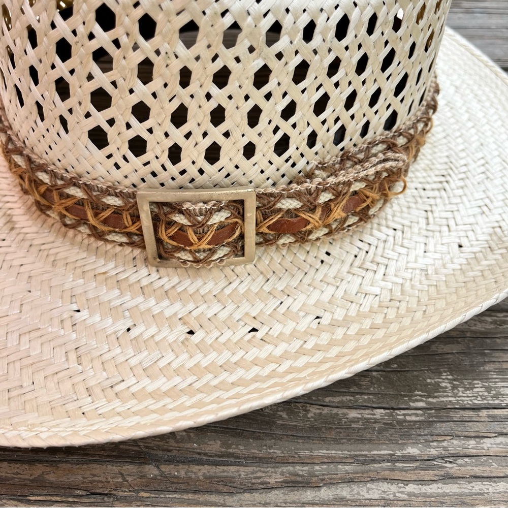 Bailey U-Rollit New West Straw Cowboy Hat Unisex Size 7 1/2 - Picture 3 of 14